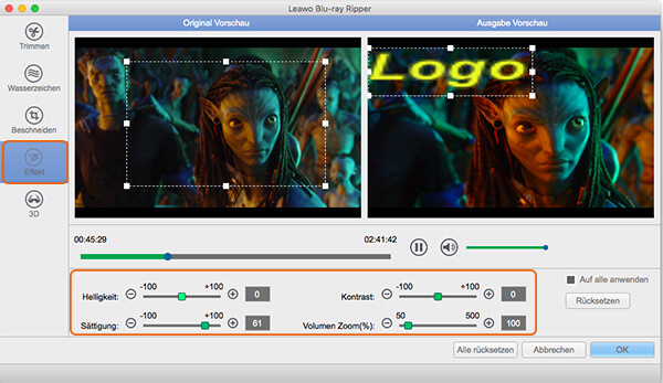 blu-ray effekte bearbeiten