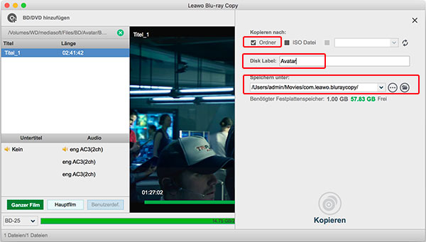 Blu-ray auf festplatte kopieren für Mac
