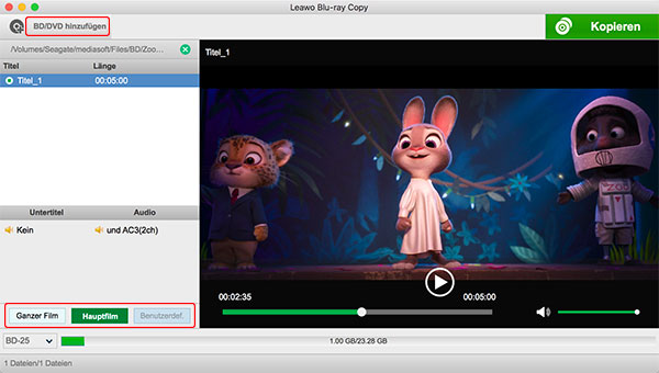 Blu-ray auf festplatte kopieren für Mac