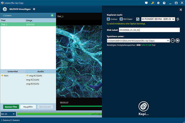 blu-ray filme kopieren